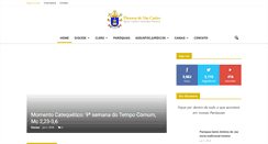 Desktop Screenshot of diocesesaocarlos.org.br